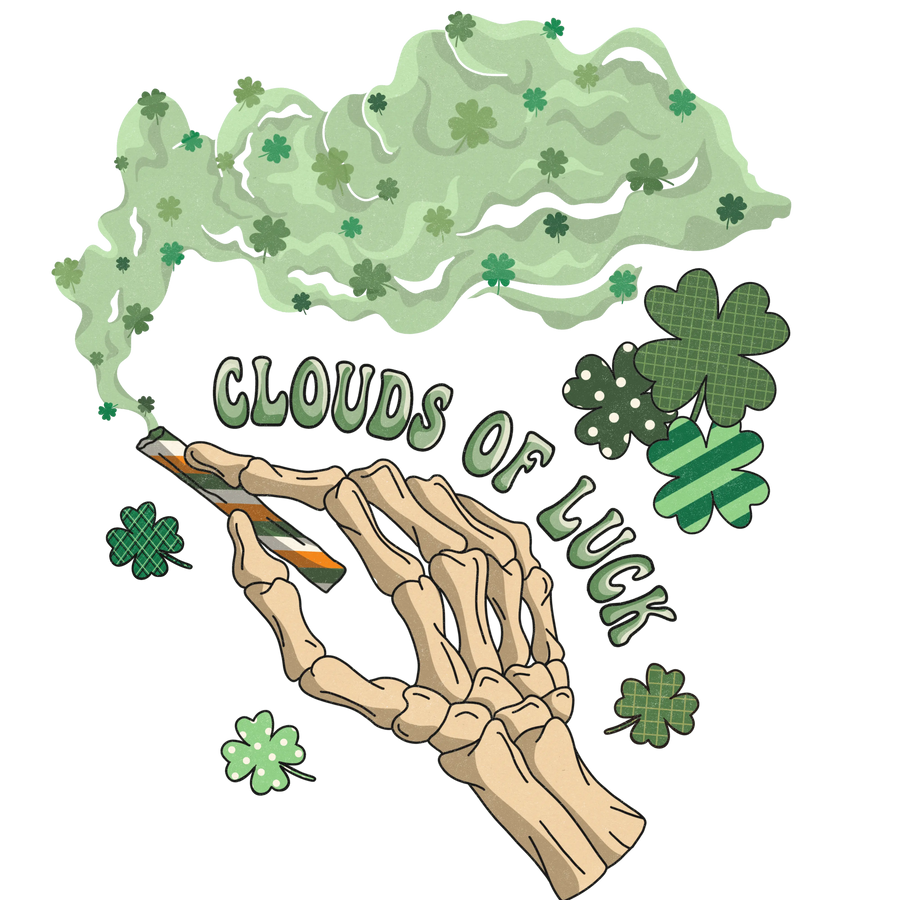 Clouds of Luck Saint Patrick's Day Design | DTF Dallas