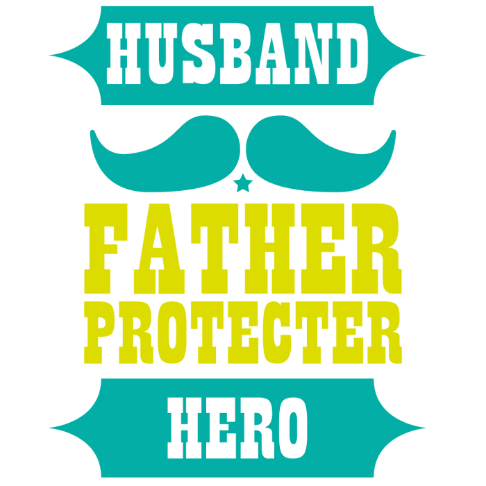 Cool Father Design pressed on a garment