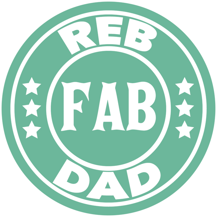 Reb Fab Dad Design pressed on a garment