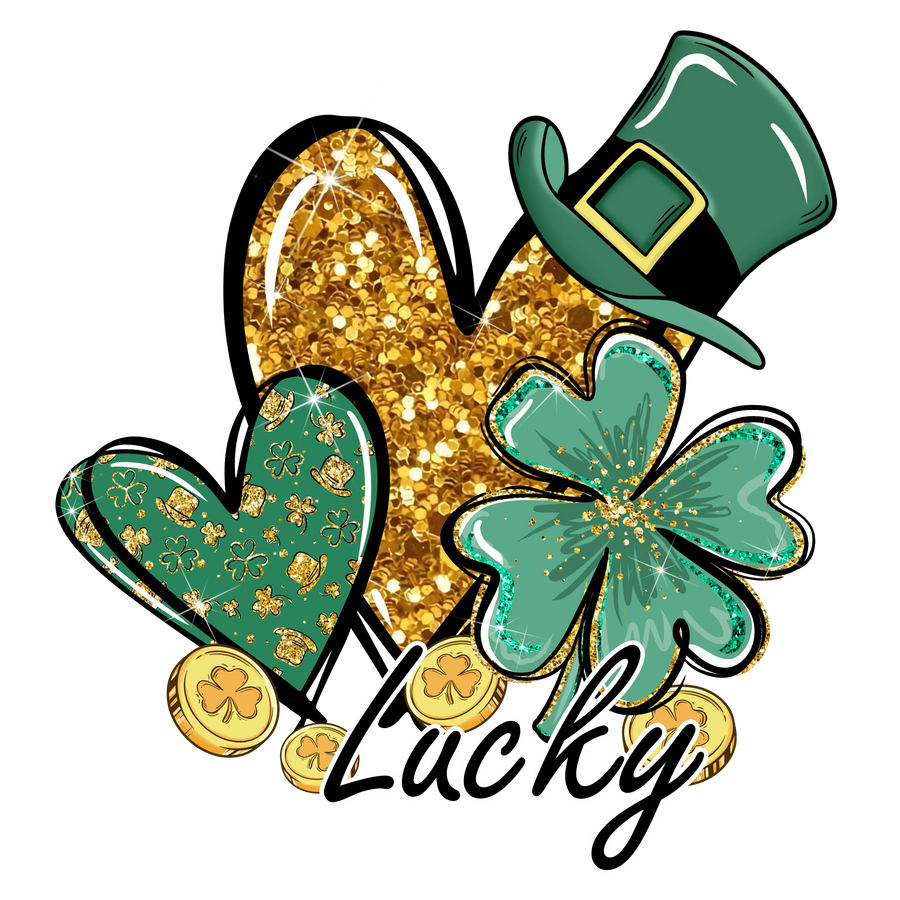 Lucky Heart St. Patrick’s Day DTF Press V1 | DTF Dallas