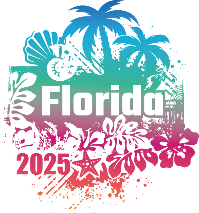 2025 Summer Florida Trip Design pressed on a garment