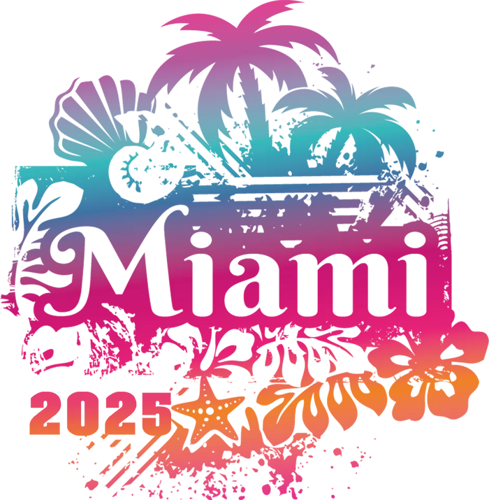 2025 Summer Miami Trip Design pressed on a garment