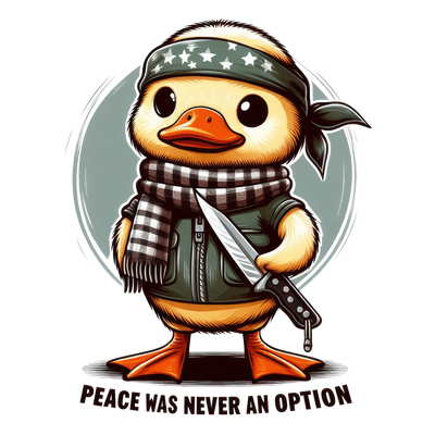 Peace Was Never an Option - Funny Duck Design | DTF Dallas - DTF Dallas 