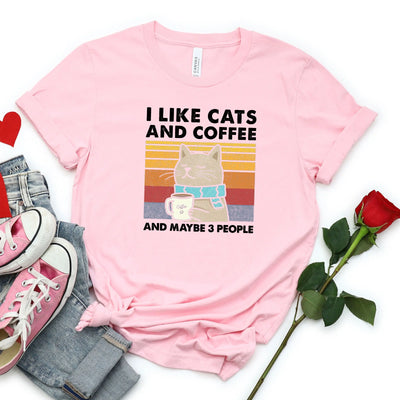 I Like Cats And Coffee Shirt (Unisex) - DTF Dallas 