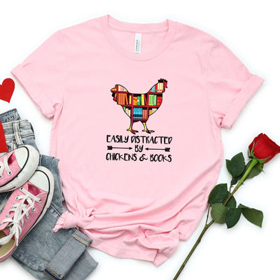 Chicken And Books Shirt (Toddler) - DTF Dallas 