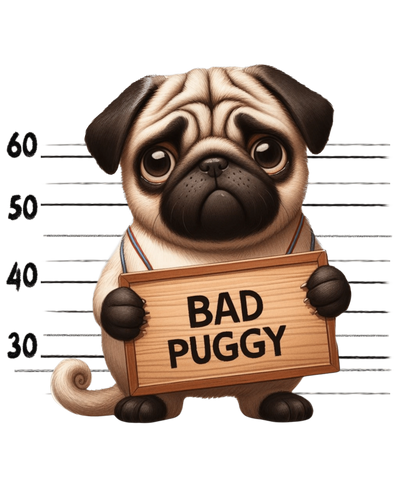 Pug Mom Design - DTF Ready To Press - DTF Dallas 