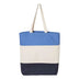 Q125900D 10L Tri-Color Canvas Tote Bag - Three-Tone Mini Shopper - DTF Dallas 