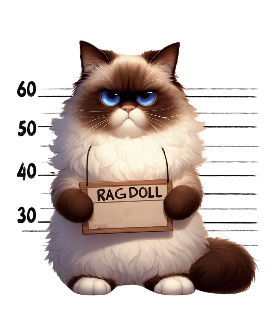 Ragdoll Cat Design - DTF Ready To Press