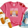 I Like Cats And Coffee Shirt (Unisex V-Neck)