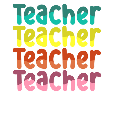 Funny Teacher Vibes Design - DTF Ready To Press - DTF Dallas 