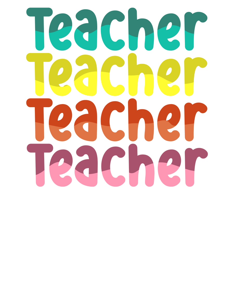 Funny Teacher Vibes Design - DTF Ready To Press