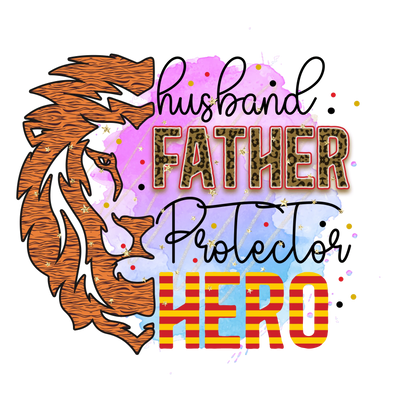 Husband Father Protector Hero Design DTF-Ready | DTF Dallas - DTF Dallas 