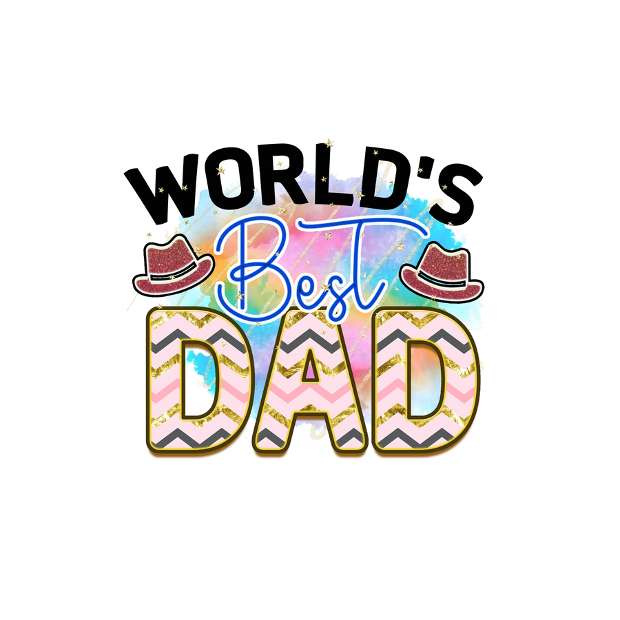 World's Best Dad DTF Design - Ready to Press | DTF Dallas