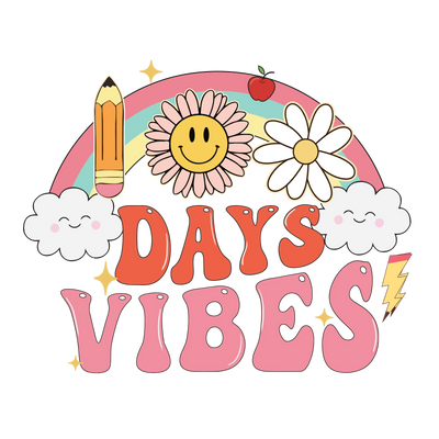 100 Days Vibes Design - DTF Ready To Press - DTF Dallas 