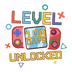 Level 100 Days Unlocked Design - DTF Ready To Press