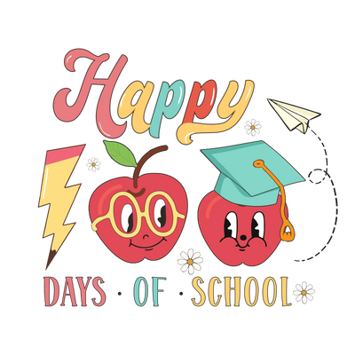 Happy 100 Days of School DTF-Ready Press (V1) | DTF Dallas - DTF Dallas 