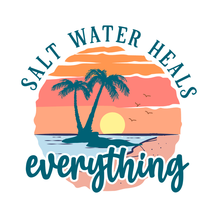 Summertime Design pressed on a garment