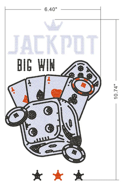 24018 Jackpot Rhinestone | DTF Dallas