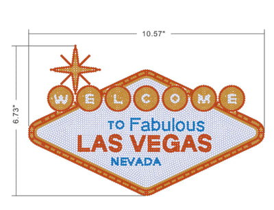 24026 Welcome Vegas Rhinestone | DTF Dallas