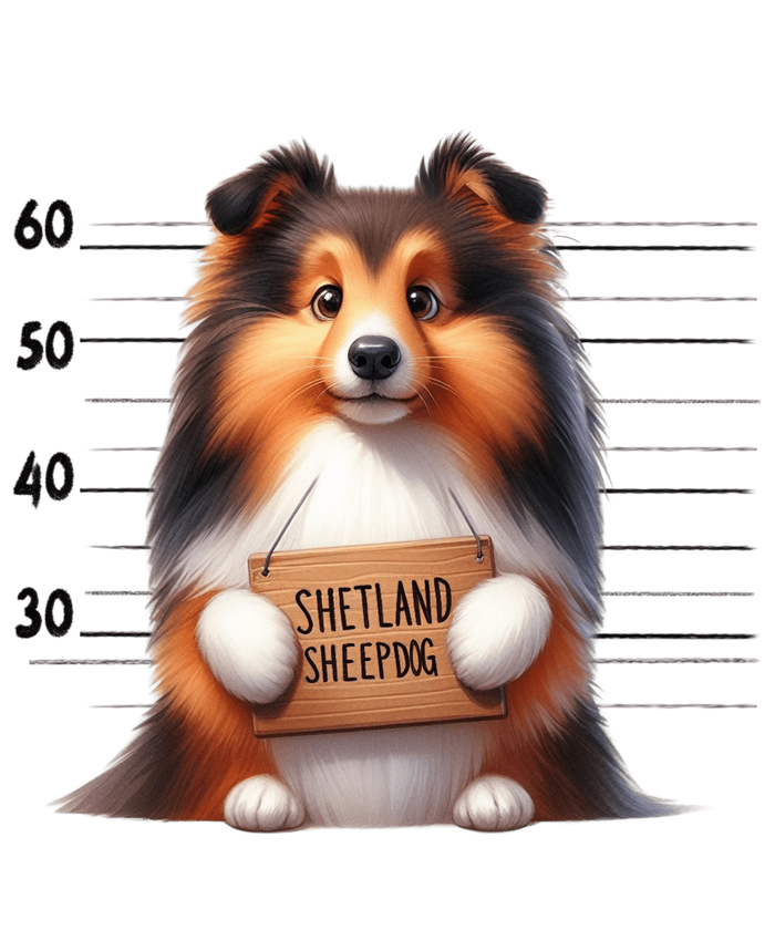 Shetland Sheepdog Dog Dad Design pressed on a garment