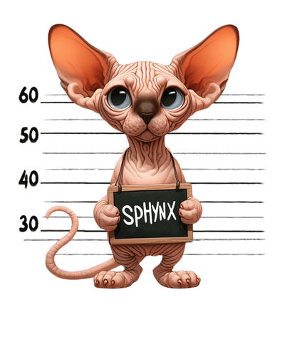 Sphynx Cat Dad Design - DTF Ready To Press - DTF Dallas 