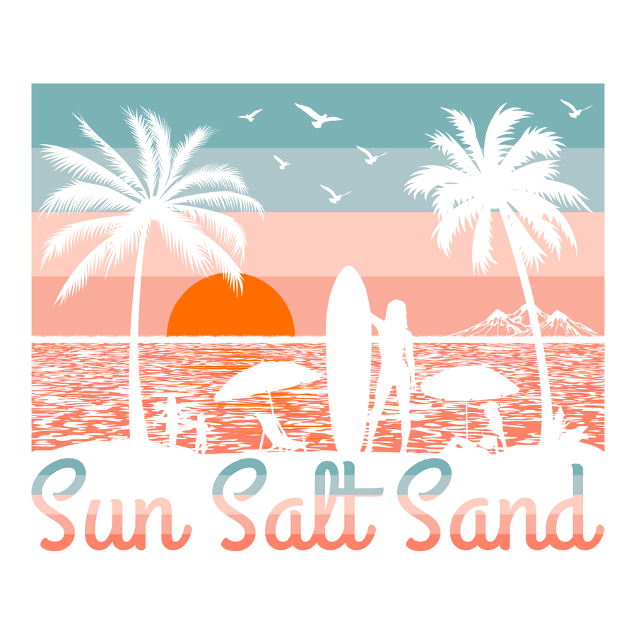 Sun Salt Sand Summer DTF Ready Press V1 | DTF Dallas