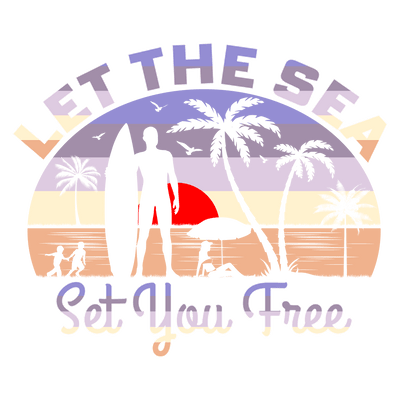 Let The Sea Design - DTF Ready To Press - DTF Dallas 