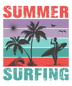 Summer Surfing Design - DTF Ready To Press