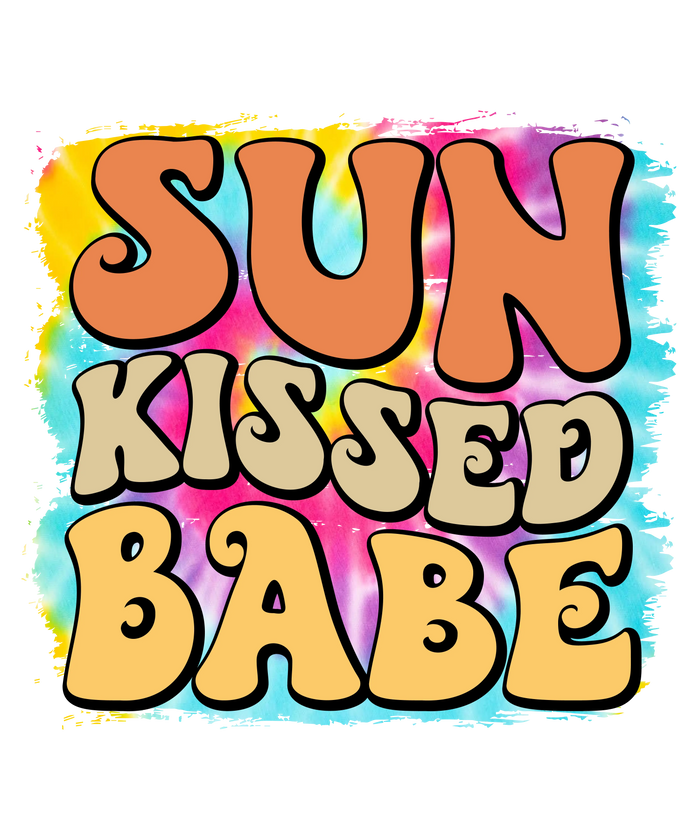 Sun Kissed Babe Design pressed on a garment