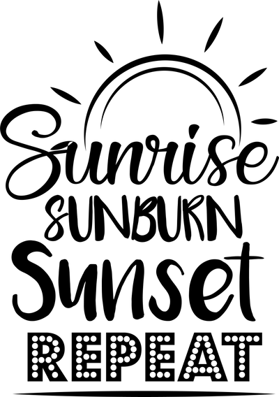 Cool Sunrise Design - DTF Ready To Press - DTF Dallas 