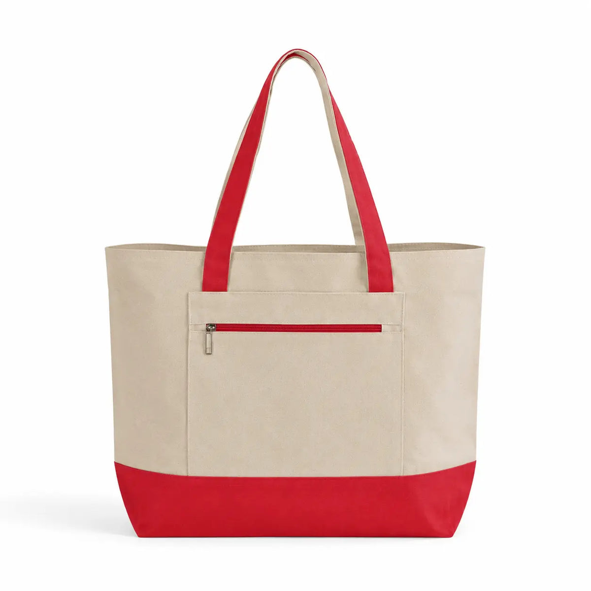 Heavy Canvas Zippered Shopping Tote Bags TG213 - DTF Dallas 