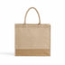 Large Reusable Jute Blend Tote Bags Burlap Accents and Full Gusset - TJ913 - DTF Dallas 