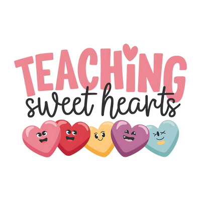 Teaching Sweet Heart Teacher Design | DTF Dallas - DTF Dallas 