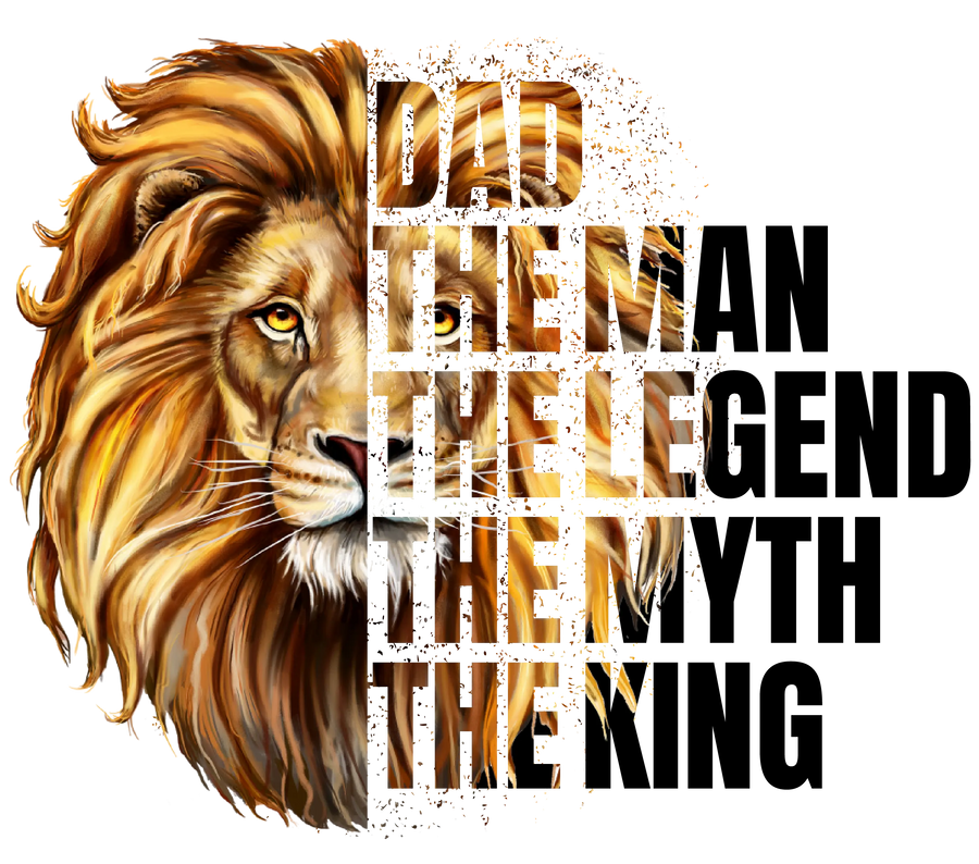 King Dad Design - DTF Ready To Press
