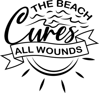 The Beach Cures All Wounds Design | DTF Dallas - DTF Dallas 