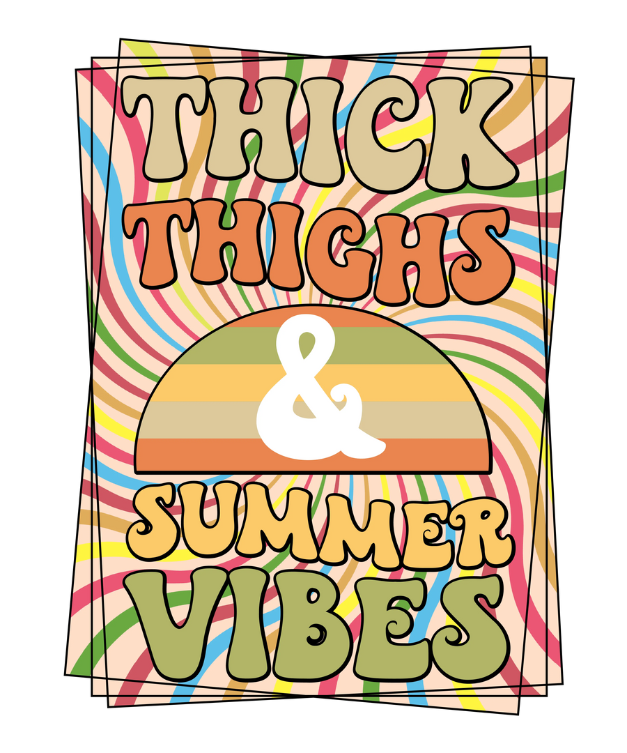 Funny Summer Vibes DTF-Ready to Press (V2) | DTF Dallas