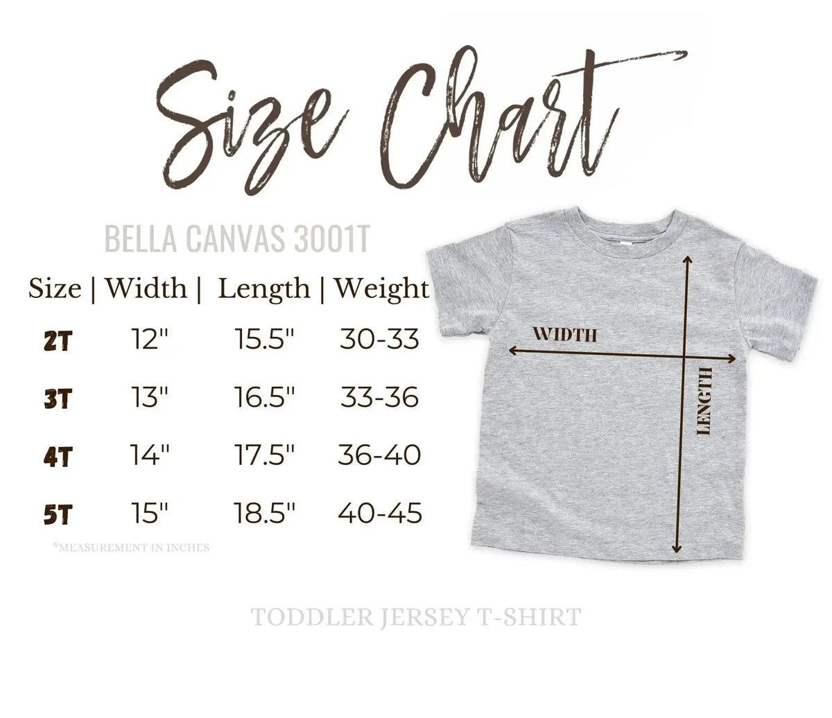 Bella + Canvas 3001T | Toddler Jersey Tee 3001 T - 5T - DTF Dallas 