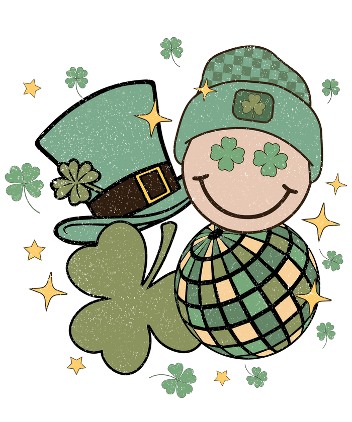 Smiley Saint Patrick's Day Party Design pressed on a garment