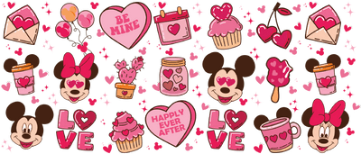 Happily Ever After Glass Cup Wrap V1 | DTF Dallas - DTF Dallas 