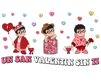 Bad Bunny Un San Valentin Sin Ti Design | DTF Dallas - DTF Dallas 