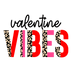 Valentine Vibes Leopard Design - DTF Ready To Press