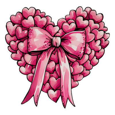 Love Ribbon Valentine's Day Design | DTF Dallas - DTF Dallas 