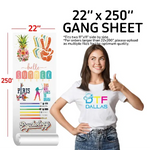 DTF Transfer Gang Sheets - DTF Dallas 