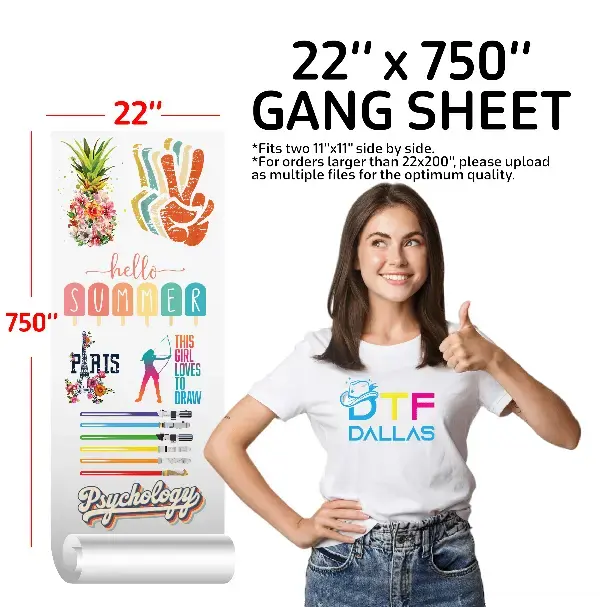 DTF Transfer Gang Sheets - DTF Dallas 