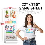 DTF Transfer Gang Sheets - DTF Dallas 