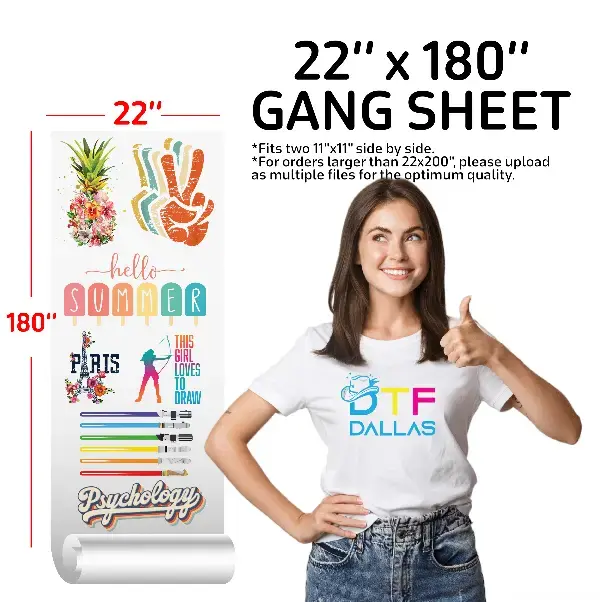 DTF Transfer Gang Sheets - DTF Dallas 