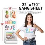 DTF Transfer Gang Sheets - DTF Dallas 