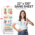 DTF Transfer Gang Sheets - DTF Dallas 
