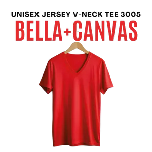 Bella + Canvas Unisex Jersey V-Neck Tee 3005 - DTF Dallas 