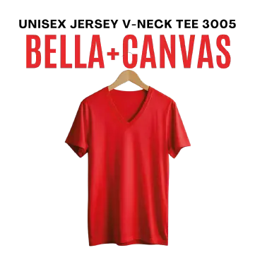 Bella + Canvas Unisex Jersey V-Neck Tee 3005 - DTF Dallas 